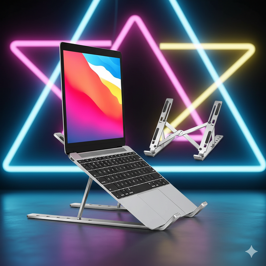 Adjustable Laptop Stand Foldable Portable Laptop Riser for Desk and Office