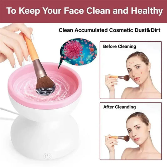 electric Makeup Brush Cleaner Automatic Brush Washing and Drying Machine