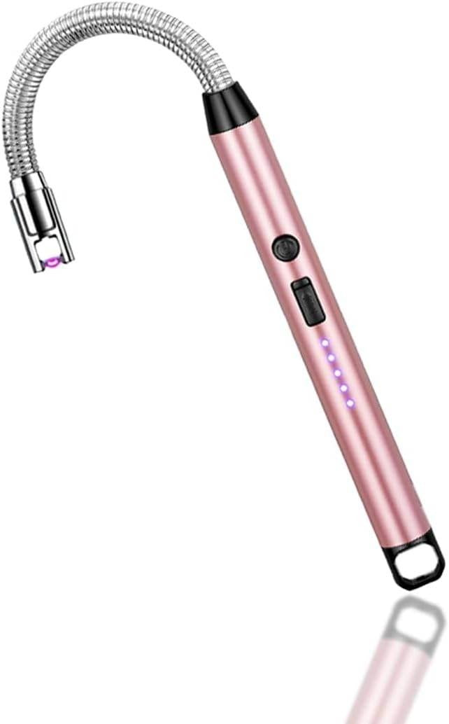 Electric USB Rechargeable Lighter – Flameless Windproof Arc Lighter for Kitchen, BBQ, Candles, Camping & Outdoor Use