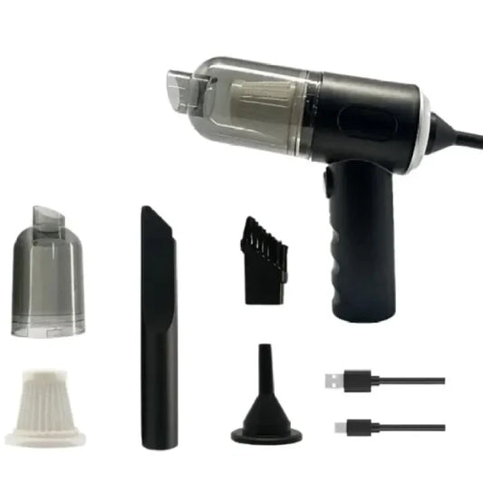 3 In 1 Portable Wireless Vacuum Cleaner & Air Duster – Handheld Rechargeable Cleaner for Car, Home, Keyboard & Computer