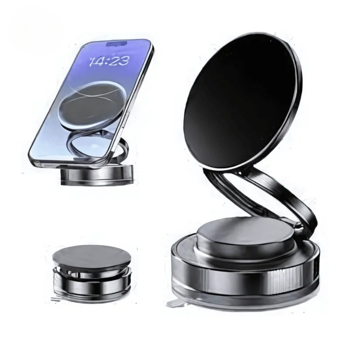 360° Magnetic Phone Holder – Universal Rotating Car Dashboard & Air Vent Mobile Mount for iPhone & Android