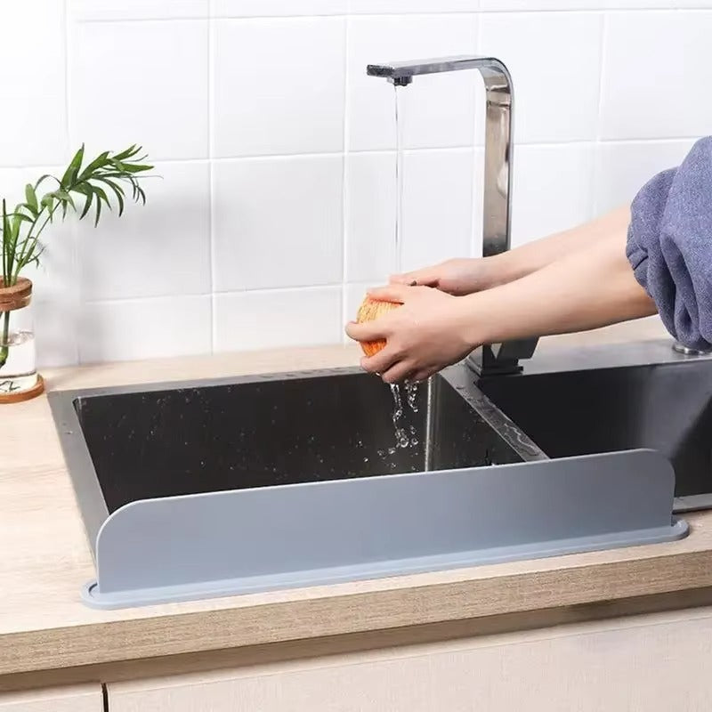 Silicone Sink Splash Guard Water Barrier Strip for Kitchen Counter Protection