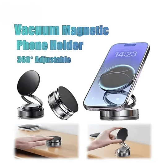 360° Magnetic Phone Holder – Universal Rotating Car Dashboard & Air Vent Mobile Mount for iPhone & Android