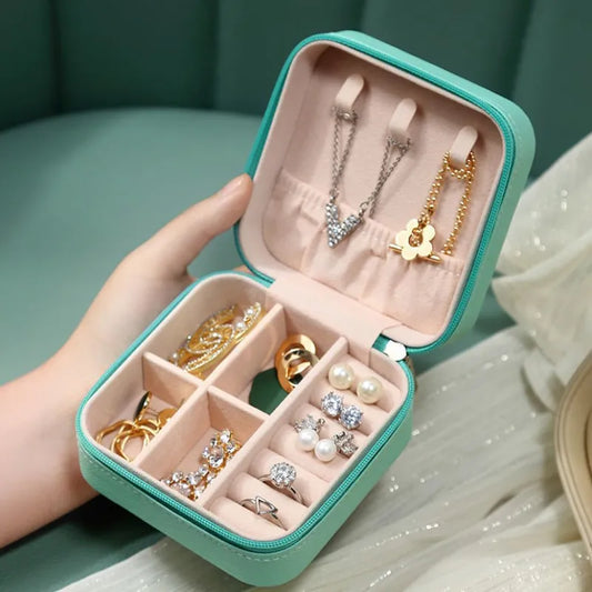 Jewelry Storage Box Organizer with Multiple Compartments for Rings Earrings and Necklaces
