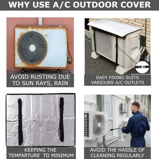 AC Outdoor Unit Cover Waterproof Air Conditioner Protection Cover