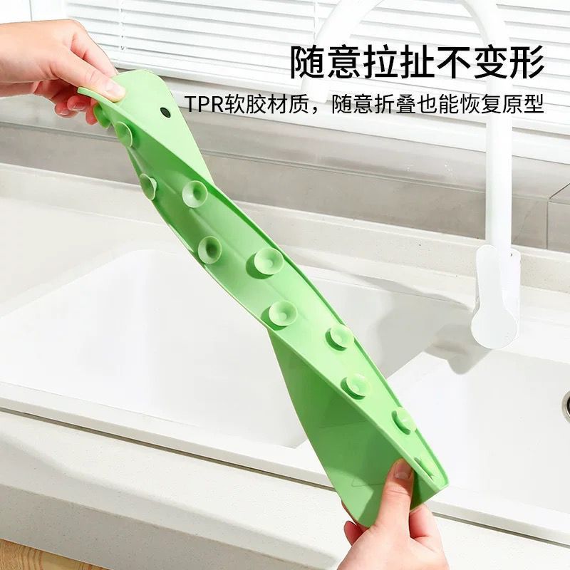 Silicone Sink Splash Guard Water Barrier Strip for Kitchen Counter Protection