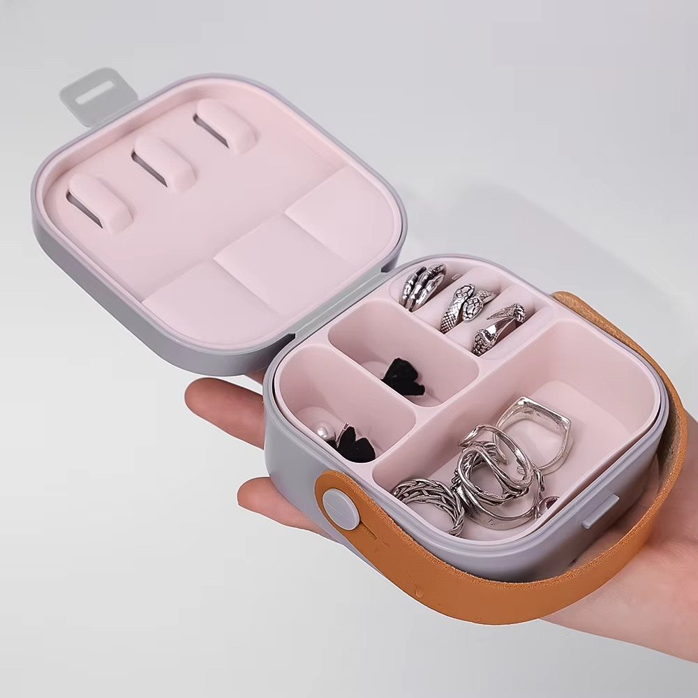 Jewelry Storage Box Organizer with Multiple Compartments for Rings Earrings and Necklaces