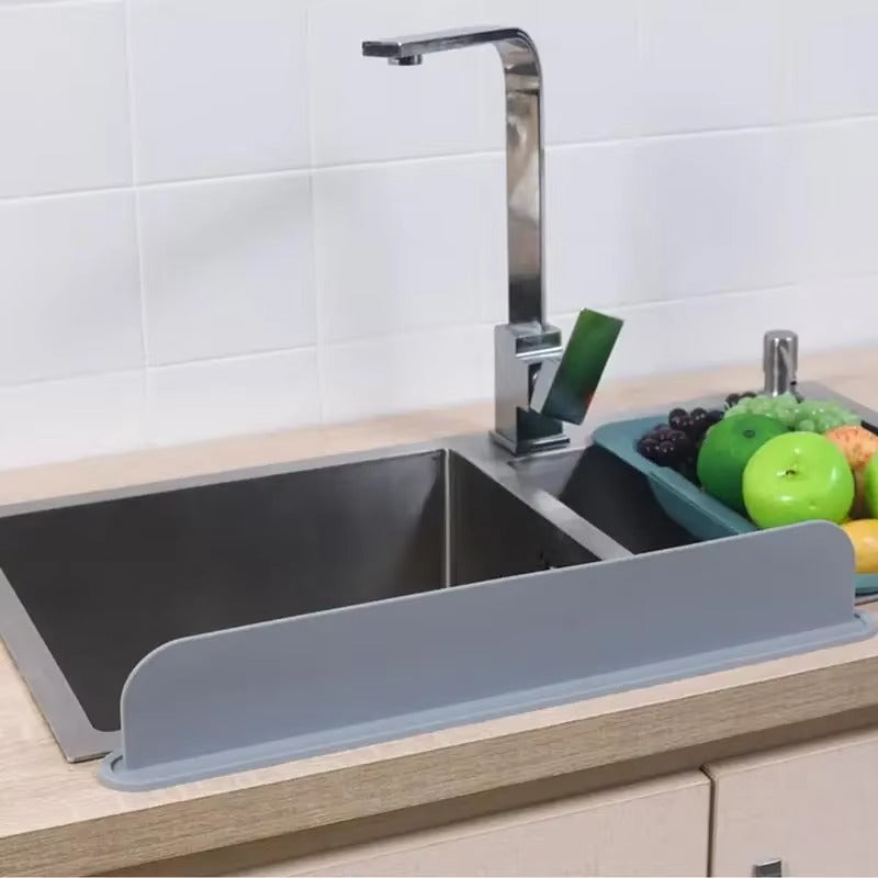 Silicone Sink Splash Guard Water Barrier Strip for Kitchen Counter Protection