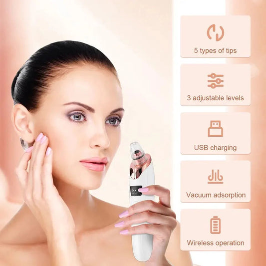 Electric Blackhead Remover Vacuum Pore Cleaner for Deep Skin Cleaning