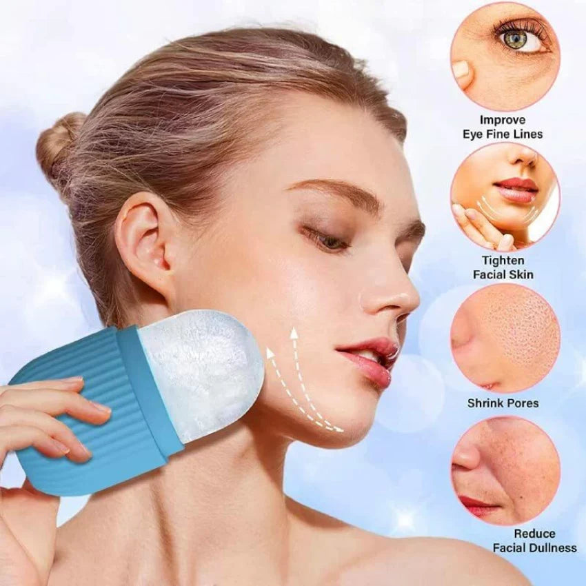 Comodeal Ice Roller for Face Skin Care Cooling Massage and Puffiness Relief